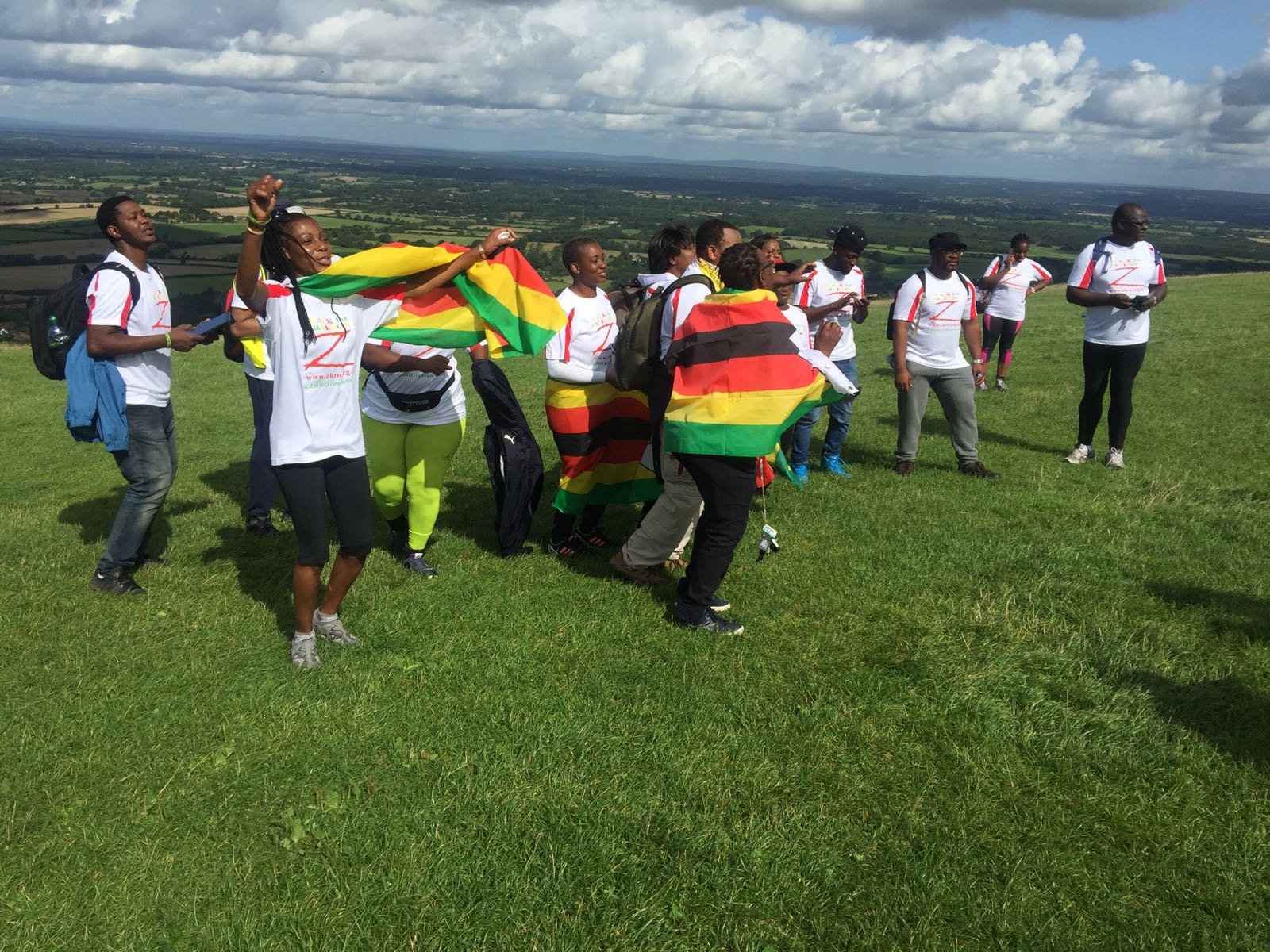 Singing at the top of Devil's Dyke